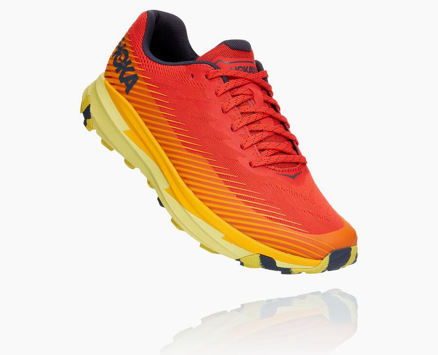 Hoka One One Trainers Mens Red - Torrent 2 - 95408URSK